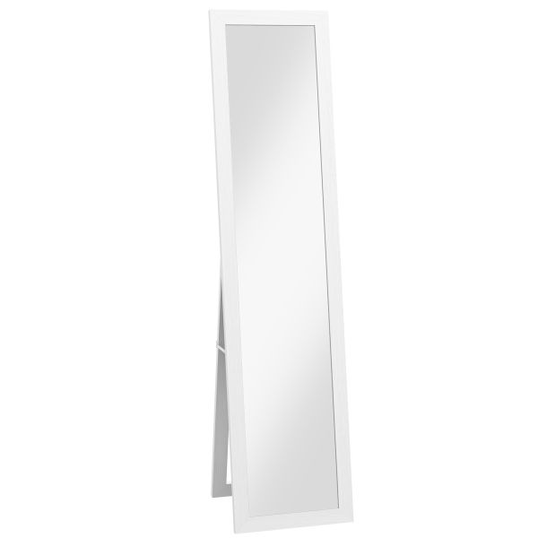 HOMCOM Standspiegel, Ganzkörperspiegel mit Ständer, freistehender Wandspiegel