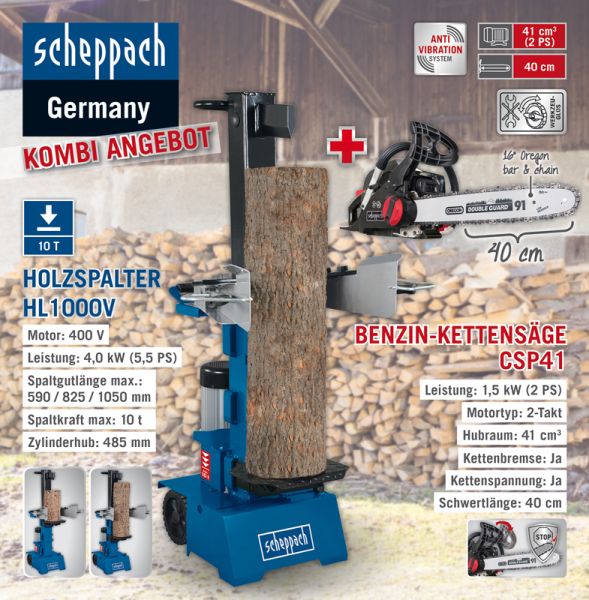 Scheppach XXL Holz-Kombi-Paket, 10 T