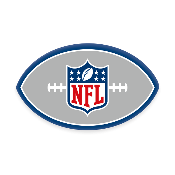 NFL Konturenkissen, 36x22 cm