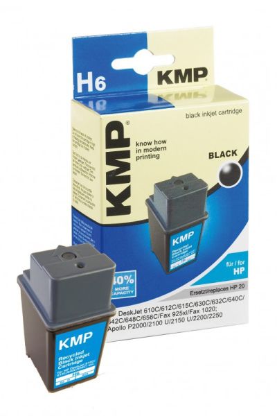KMP H6 Tintenpatrone ersetzt HP 20 (C6614DE)