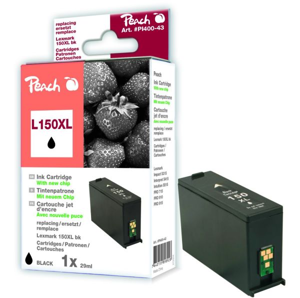 Peach Tintenpatrone schwarz XL kompatibel zu Lexmark No. 150XL