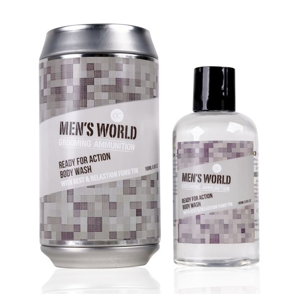 Body Wash MEN'S WORLD in Flasche in Spardose