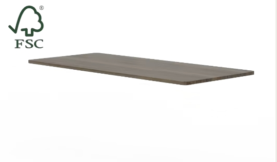 Tischplatte in 160(B)x80(T)x2,5(H) cm, MDF, Farbe:Grau