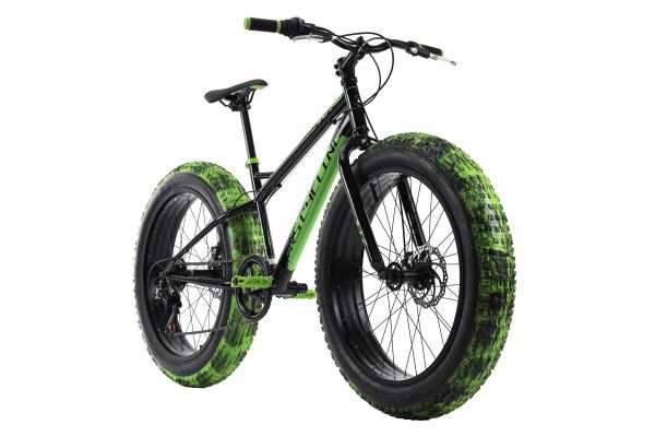 KS Cycling Mountainbike Fatbike 24'' SNW2458 schwarz-grün RH 38 cm