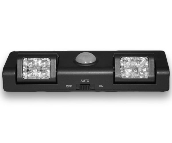 I-Glow LED-Sensorleuchte mit Bewegungsmelder, Schwarz