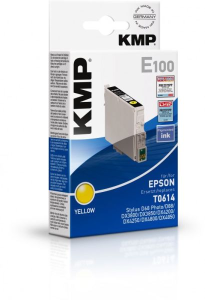 KMP E100 Tintenpatrone ersetzt Epson T0614 (C13T06144010)