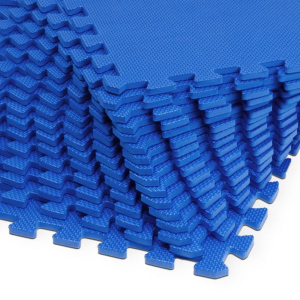 Bodenschutzmatte - Puzzlematte 8er Set 45 x 45 x 1cm blau