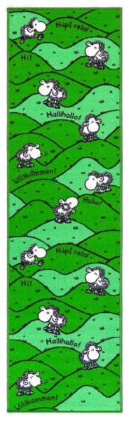 Teppichläufer Sheepworld, ca. 57 x 200 cm, green