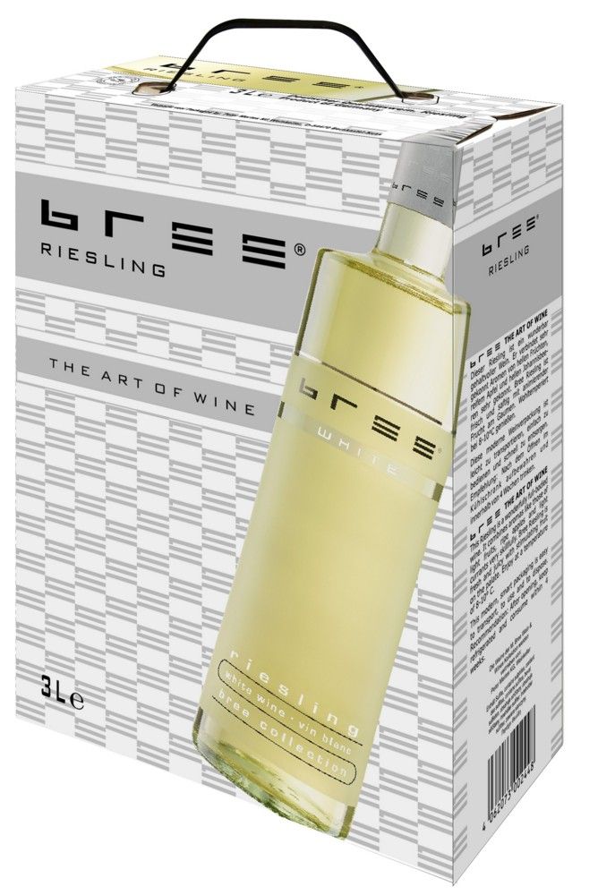 Bree Riesling Qualitätswein feinherb 3,0 l Bag in Box Bree Norma24 DE