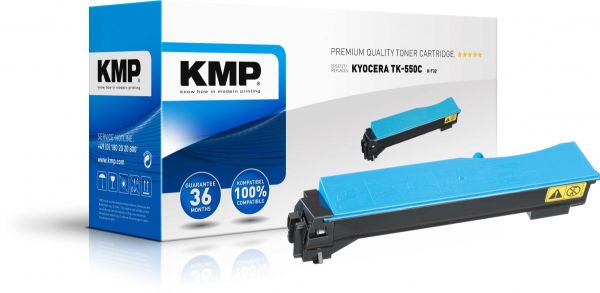 KMP K-T32 Tonerkartusche ersetzt Kyocera TK550C (1T02HMCEU0)