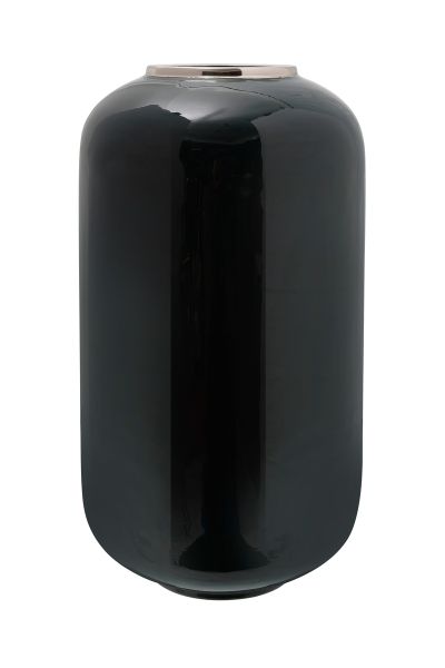 Kayoom Vase Art Deco 275 Dunkelgrün / Silber
