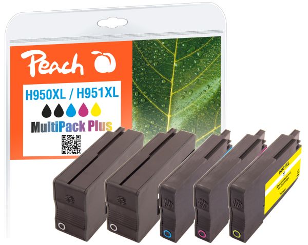 Peach SparPackPl. Tintenpat. ersetzt HP No. 950XL, No. 951XL