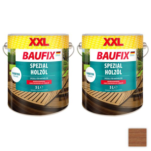 Baufix XXL-Spezial-Holzöl, Bangkirai- 2er-Set
