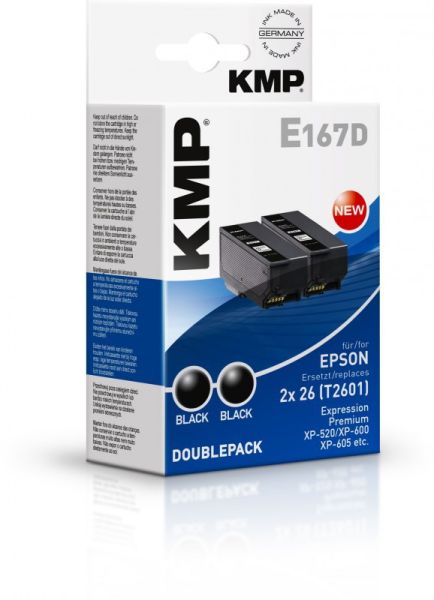 KMP E167D Tintenpatrone ersetzt Epson 26 (C13T26014010)
