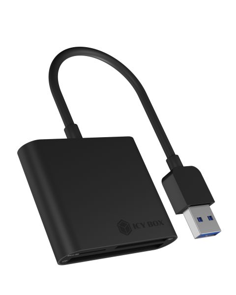 ICY BOX IB-CR301-U3, 3-fach Kartenleser mit USB 3.0 Type-A Anschluss