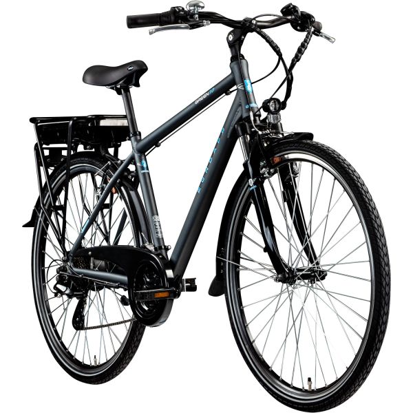 Green 7.7 E-Bike Herren Trekkingrad 28 Zoll Pedelec 155 - 185 cm Trekkingrad mit 21 Gang E Fahrrad S