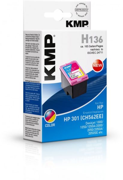 KMP H136 Tintenpatrone ersetzt HP 301 (CH562EE)