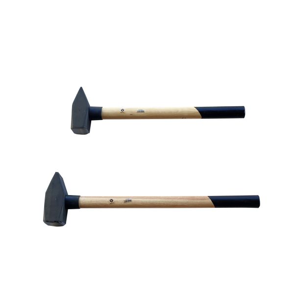 Vago-Tools 2 tlg Set Schlosserhammer Hickorystiel 3/4 kg Hammer Vorschlaghammer