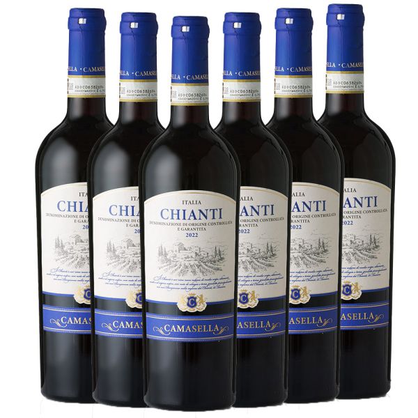 Camasella Chianti DOGC Rotwein Italien trocken 0,75 L - 6er Karton