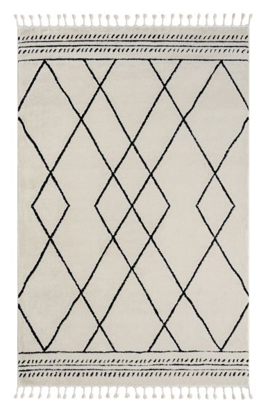 Teppich Moroccan Comfort, 200 cm x 290 cm, Farbe weiß, rechteckig, Florhöhe 19mm