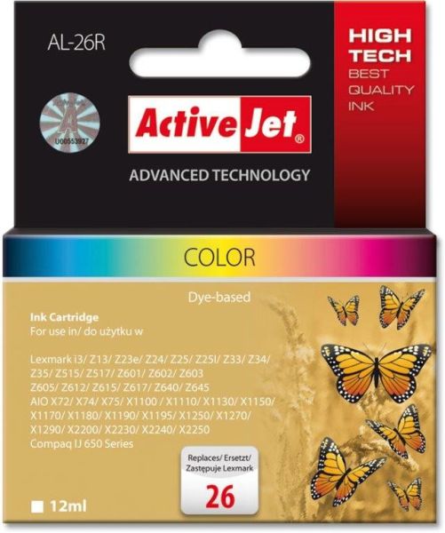 TIN ACTIVEJET AL-26R Refill für Lexmark No.26 colour