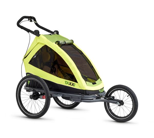 TAXXI Kids Elite one 3 in 1 Lime Anhänger, Buggy und Jogger in einem Modell