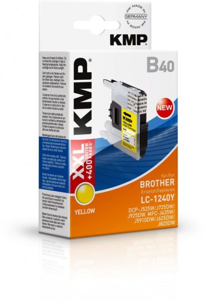 KMP B40 Tintenpatrone ersetzt Brother LC1240Y