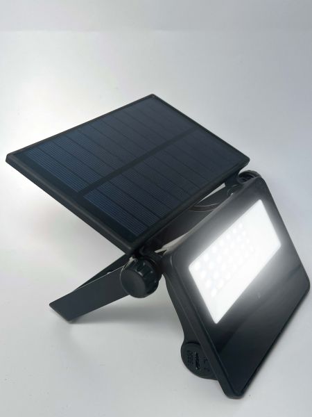 EZSolar LED-Solar-Flutlicht mit Bewegungssensor - Schwarz