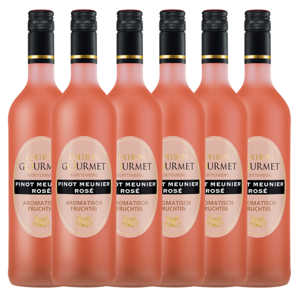 Edition Gourmet Pinot Meunier Rosé Qualitätswein 0,75L 6er Karton