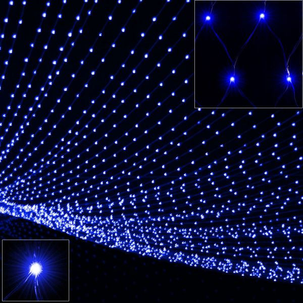 Weihnachtslichterkette Regenkette 400 LED 15m warmweiß