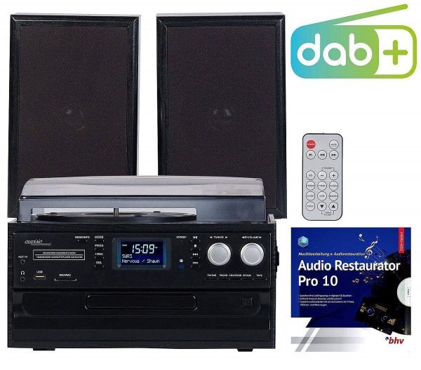auvisio MHX-640.bt DAB+ Plattenspieler Digitalisierer