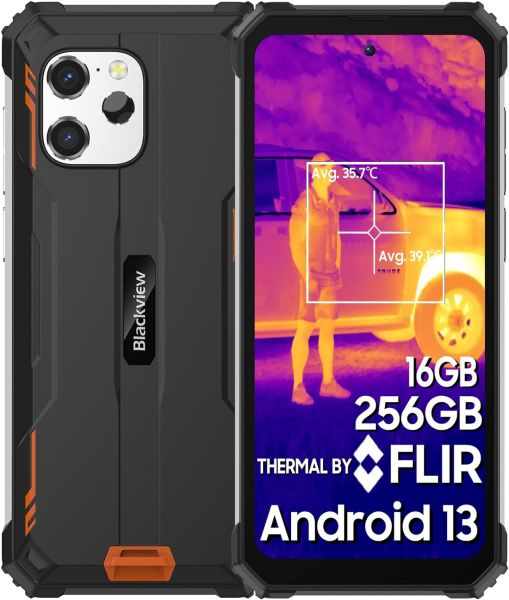 Blackview BV8900 Orange Rugged Octa Core Smartphone, Outdoorhandy mit 8 GB RAM und 256 GB Speicher