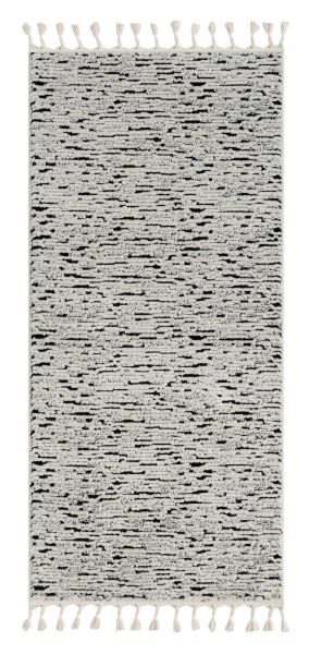 Teppich Moroccan Balance, 100 cm x 200 cm, Farbe schwarz, rechteckig, Florhöhe 19mm