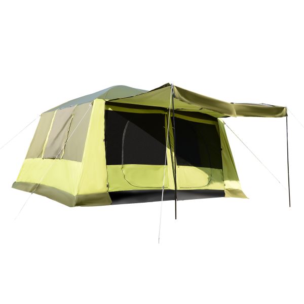 Outsunny Campingzelt Kuppelzelt 2 Schlafkabinen 4-8 Personen 405x305cm