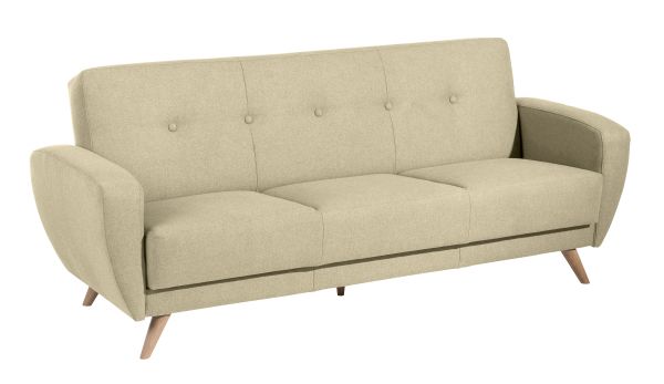 Max Winzer Jerry Sofa 3-Sitzer mit Bettfunktion beige