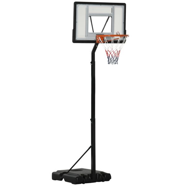 Basketballständer mit Rädern rollbar 260-310 cm höhenverstellbar Basketballkorb mit Ständer geeignet