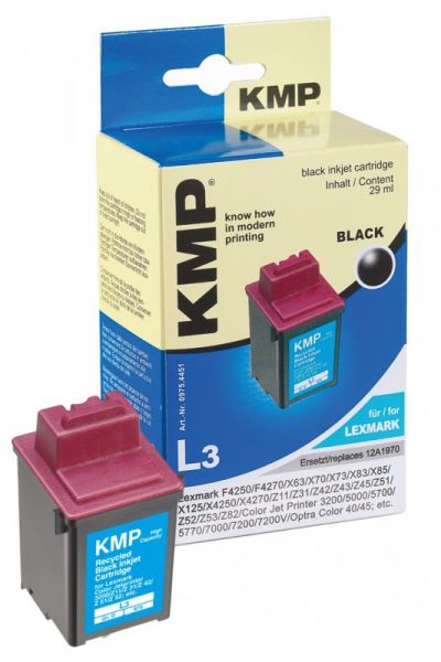 KMP L3 Tintenpatrone ersetzt Lexmark 70 (12A1970E)