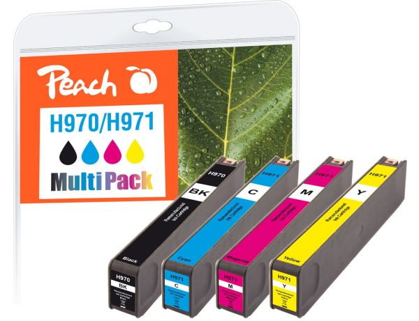Peach SparPack Tintenpatrone ersetzt HP No. 970, No. 971