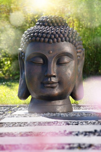 Powertec Garden Buddha Kopf groß