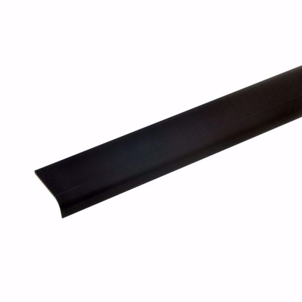 acerto® Alu Treppenwinkel-Profil 100cm 15x40mm bronze dunkel selbstklebend