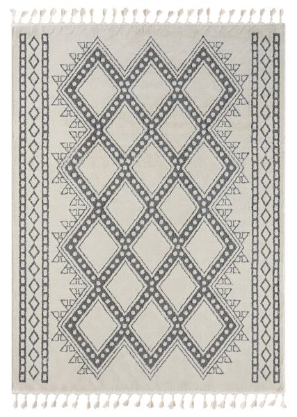 Teppich Moroccan Joy, 190 cm x 240 cm, Farbe weiß, rechteckig, Florhöhe 19mm