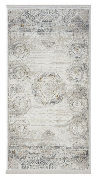 Teppich Mabel, 80cm x 150cm, Farbe Beige, rechteckig, Florhöhe 10mm