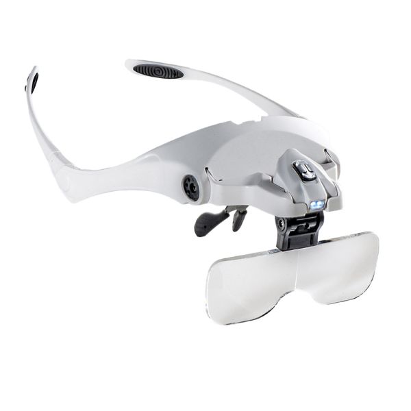 Kraft Werkzeuge Brillenlupe mit LED Lupe Brille Sehhilfe