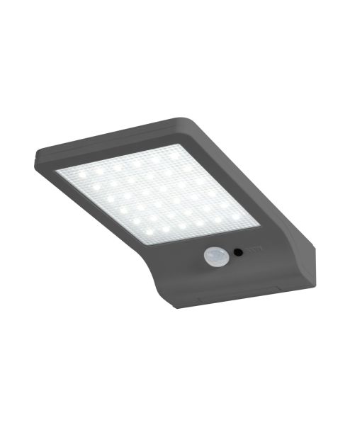Ledvance LED Solar Außenleuchte silber, 3 Watt, ca. 19,2 x 11,0 x 3,0cm
