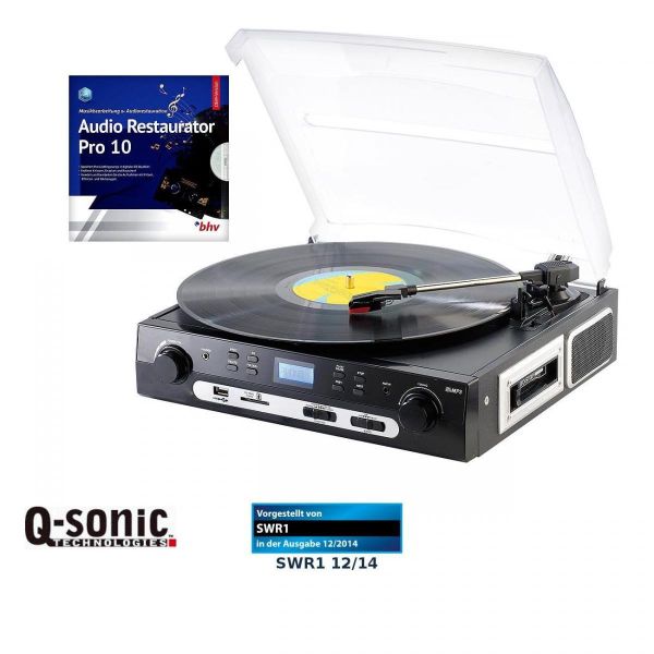 Q-Sonic UPL-855.MP3 Plattenspieler und Digitalisierer