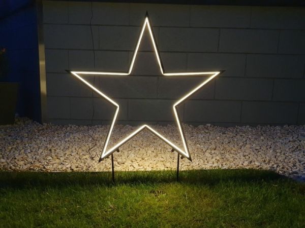 Star-Max LED-Gartenstecker "Stern", 240 warmweiße LEDs