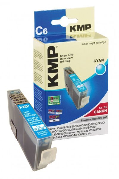 KMP C6 Tintenpatrone ersetzt Canon BCI3EC (4480A002)