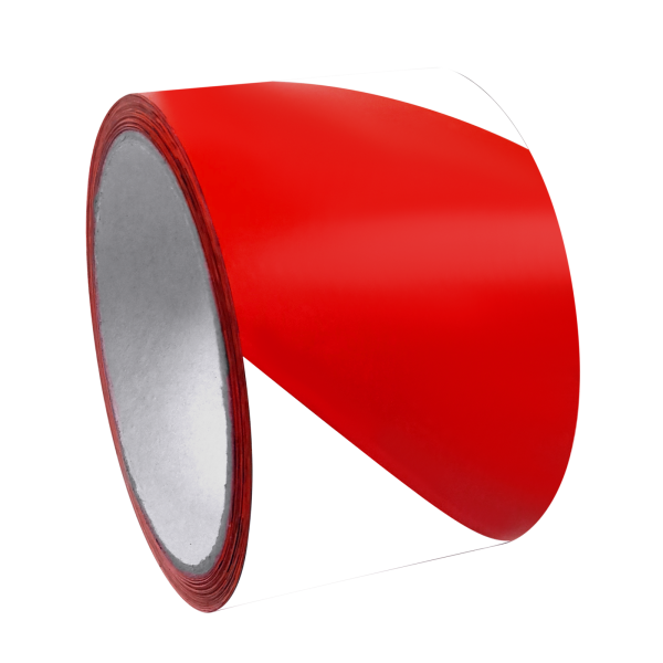 OM-Klebetechnik PVC Warnband rot/weiß 6 Rollen