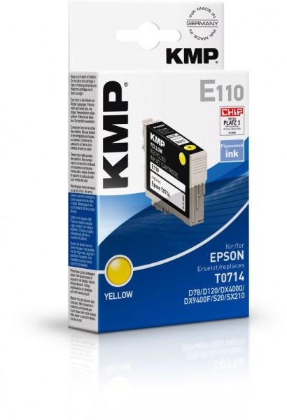 KMP E110 Tintenpatrone ersetzt Epson T0714 (C13T07144011)