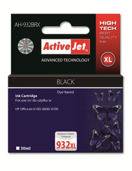 TIN ACTIVEJET AH-932BRX Refill für HP No.932XL black
